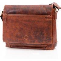 PRIMEHIDE 'Orion' Leather Men's Messenger Bag in Tan