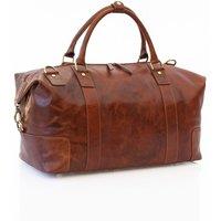 PRIMEHIDE 'Orion' Leather Men's Holdall in Tan