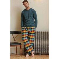 British Boxers Men's 'Edinburgh' Check Brushed Cotton Pyjama Trousers | Size: Medium