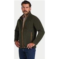 Raging Bull Men's Fleece Zip Through Jacket in Dark Green | Size: Medium