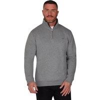 Raging Bull Men's Classic Jersey Quarter Zip Sweat in Grey | Size: 6XL