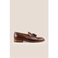 Oswin Hyde Men's Issac Tassel Loafer in Brown | Size: 8