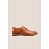 Oswin Hyde Men's Wilson Leather Oxford Shoes in Tan | Size: 9