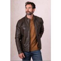 Lakeland Leather Men's 'Stonecroft' Leather Jacket in Olive | Size: 42
