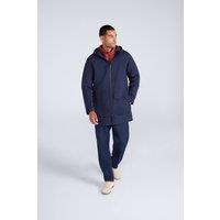 Animal Men's 'Elements' Waterproof Hooded Warm 2.5 Layer Longline Outdoor Jacket in Navy | Size: Medium