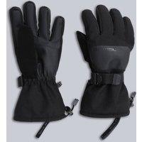 Animal Men's 'Apres' Waterproof Breathable Padded Fur Lined Snug Fit Ski Glove in Black | Size: Large