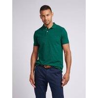 U.S. POLO ASSN. Men's Pique Polo Shirt in Dark Green | Size: Small