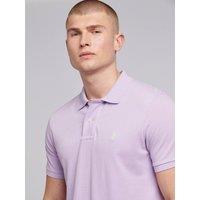 U.S. POLO ASSN. Men's Pique Polo Shirt in Lilac | Size: Medium