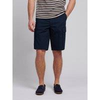 U.S. POLO ASSN. Men's Dobby Weave Cargo Short in Dark Navy | Size: 38