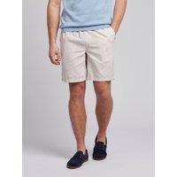 U.S. POLO ASSN. Men's Linen Blend Drawstring Short in Fawn | Size: Small