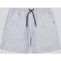 U.S. POLO ASSN. Men's Linen Blend Drawstring Short in Dark Navy | Size: XL