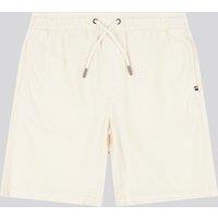 U.S. POLO ASSN. Men's Cotton Twill Drawstring Short in Off-White | Size: XL