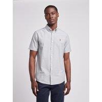 U.S. POLO ASSN. Men's Short Sleeve Oxford Shirt in Dark Olive | Size: XL