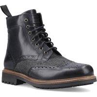 Hunter Men's Loch Brogue Ankle Boot in Black | Size: 8