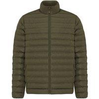 IQONIQ Men's Maiko Polyester Padded Jacket in Khaki | Size: Small
