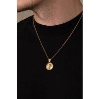 Outrage London Men's 18K Gold Jesus Christ Pendant Necklace | Size: 24 inches