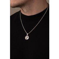 Outrage London Men's Mens Silver Jesus Christ Pendant Necklace | Size: 24 inches