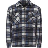 MyShoeStore Men's Padded Collared Shirt in Blue | Size: Large