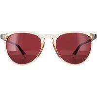 Polaroid Men's Rectangle Transparent Beige & Havana Red Polarized PLD 4152/S