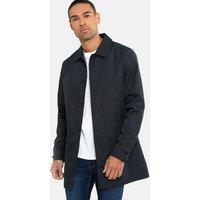 threadbare Men's Showerproof Longline Mac in Blue | Size: XL