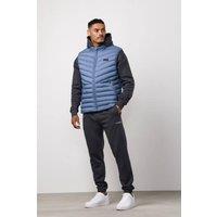 GYM KING Men's Endurance Puffer Gilet Slate Blue | Size: Medium