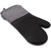 Cuisinart Charcoal Herringbone Print Non Slip Durable Silicone Oven Mitt