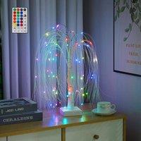 Smartbies 60 LED Pre Lit Christmas Willow Tree Lamp With Remote | Size: 1 Pack