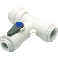 John Guest Angle Stop Valve 15mm X 3/8 in White