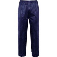 MyShoeStore Straight Leg Elasticated Waist Joggers Track Pants in Navy | Size: Small