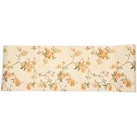 Living and Home Cottage Style Floral Vine Wallpaper - Blooming Branch Pattern in Yellow