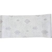 Living and Home Modern Classic Cement Effect Textured Wallpaper with Subtle Damask Pattern in Light Grey