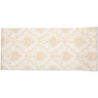 Living and Home Classic Cottage Floral Wallpaper with Elegant Vine Diamond Pattern in Ivory