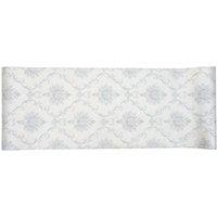 Living and Home Classic Cottage Floral Wallpaper with Elegant Vine Diamond Pattern in Light Grey
