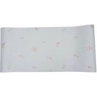 Living and Home Country Cottage Floral Wallpaper with Delicate Small Bloom & Foliage in Pale Blue