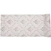 Living and Home Classic Symmetrical Floral Vine Wallpaper with Bloom & Curved Vines in Grey