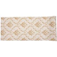 Living and Home Classic Symmetrical Floral Vine Wallpaper with Bloom & Curved Vines in Beige