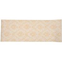 Living and Home Vintage Damask Wallpaper Roll with Symmetrical Blooms & Curled Vines in Gold