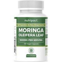 Nutripact Moringa Oleifera Leaf Capsules - 90 Vegan Capsules in Green