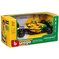 Bburago 1:43 F1 Mclaren MCL38 2024 Piastri Ayrton Senna Livery Model Race Car