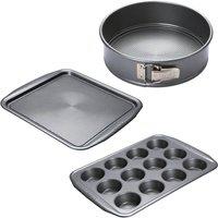 Meyer Circulon Momentum Carbon Steel Non Stick 3 Piece Baking Set - Grey