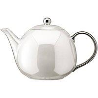 LSA Palazzo Contemporary Pearl Finish Teapot 1.3L in White