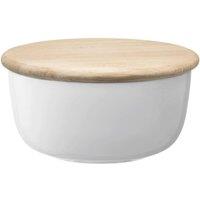 LSA Dine White Porcelain Bowl with Lid 26cm