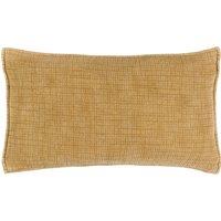 Yard Ribble 100% Cotton Acid Wash Cushion in Yellow | Size: 40 cm x 60 cm