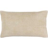 Yard Ribble 100% Cotton Acid Wash Cushion in Natural | Size: 40 cm x 60 cm