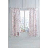Martex Amelie Pencil Pleat Curtains in Pink | Size: 168 cm width x 183 cm drop