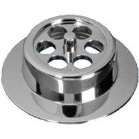 McAlpine BATHGRID-CP Bath Overflow Grid Chrome Plated (70mm Width) in Silver