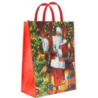 VFM e-Store Christmas Bag Jumbo Gift Bag X 1 48cm x 67cm x 16cm Santa Jumbo in Red | Size: 48 cm x 67 cm x 16 cm