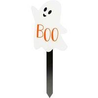 VFM e-Store Halloween Stake Sign Decoration 18cm x 13cm in White | Size: 18 cm x 13 cm