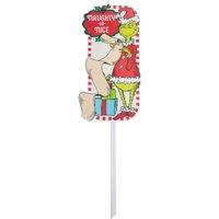 VFM e-Store Grinch Christmas Decorative Sign Naughty or Nice 18 Pack in Green