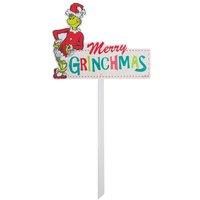 VFM e-Store Grinch Christmas Decorative Sign Merry Grinchmas 24 Pack in Red